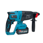 Trusa 5 Unelte German Meister: Rotopercutor, Autofiletantă, Mașină de Impact, Flex, Nivela Laser, 128V, 8Ah, 3 Acumulatori - imagine 8