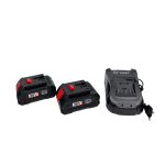 Set German Meister - Mașină Cu Impact + Flex, Cu 2 Acumulatori 36V 8Ah, + 4 Tubulare, Albastru - imagine 8