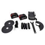 Set German Meister - Mașină Cu Impact + Flex, Cu 2 Acumulatori 36V 8Ah, + 4 Tubulare, Albastru - imagine 9
