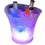 Găleată pentru gheață cu LED și boxă Bluetooth, capacitate 5L
