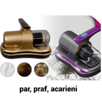 Aspirator UV anti-acarieni, fără fir, filtrare triplă HEPA - imagine 4