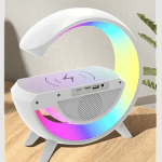 Boxă multifuncțională 3 în 1 – lampă LED RGB, boxă Bluetooth și încărcător wireless, 15W - imagine 2