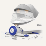 Balansoar Electric pentru Bebeluși, cu Muzică și Funcție de Legănare Automată - imagine 3