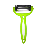 Curățător rotativ 3 în 1 pentru legume și fructe – lame multiple din inox, multifuncțional, verde