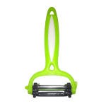 Curățător rotativ 3 în 1 pentru legume și fructe – lame multiple din inox, multifuncțional, verde - imagine 3