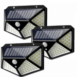 Set 3 lămpi solare 100 LED cu senzor de mișcare și lumină