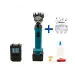 OFERTĂ – Mașină de Tuns Oi Top Helper 750W, 6 Viteze, 2 Acumulatori 36V 10Ah + Set Cuțite Rezervă