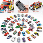 Set 48 mașinuțe cu tragere înapoi, cutie tip container cu hartă de joacă - imagine 4