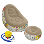 Canapea gonflabilă cu suport pentru picioare, PVC flocking