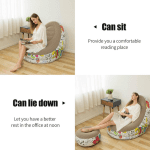Canapea gonflabilă cu suport pentru picioare, PVC flocking - imagine 4