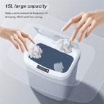 Coș de gunoi din ABS+PP, dimensiuni 26.5 x 20.8 x 33 cm - imagine 4