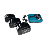 Trusă German Meister 4 Scule – Rotopercutor SDS Plus, Impact, Bormașină, Polizor Unghiular Ø125, 3 Acumulatori 36V 5Ah, 65 Accesorii, Valiză - imagine 11