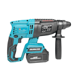 Trusă German Meister 4 Scule – Rotopercutor SDS Plus, Impact, Bormașină, Polizor Unghiular Ø125, 3 Acumulatori 36V 5Ah, 65 Accesorii, Valiză - imagine 8