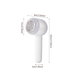 Aparat electric de curățat scame TOIITKQ, 8W, 3 viteze, rolă adezivă integrată, reîncărcabil, alb - imagine 5