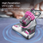 Aspirator vertical fără fir 4 în 1, 8500Pa, UV antiacarieni, filtru HEPA, 45 min autonomie - imagine 4