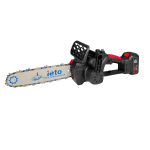 Drujbă electrică Ieto, lamă 30 cm, 2 acumulatori 21V 5Ah, ungere automată, lanț, apărătoare, pilă cadou - imagine 6