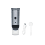 Espressor portabil 12V, electric, pentru cafea tip espresso, ideal camping și călătorii