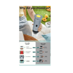 Espressor portabil 12V, electric, pentru cafea tip espresso, ideal camping și călătorii - imagine 4