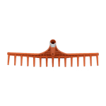 Grebla metal 60 cm, 15 dinți, pentru grădinărit