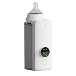 Încălzitor portabil pentru biberoane, reîncărcabil, display digital, USB, 18W, 6000 mAh, până la 41°C, alb