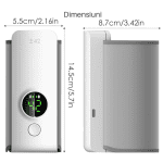 Încălzitor portabil pentru biberoane, reîncărcabil, display digital, USB, 18W, 6000 mAh, până la 41°C, alb - imagine 3