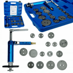 Kit pneumatic pentru retragerea pistoanelor de frână, 22 piese, cu adaptoare, intrare 1/4"