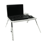 Masă laptop pliabilă E-Masa, cu ventilatoare răcire, mouse pad și suport pahar - imagine 4