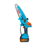 Mini drujbă electrică Ieto, 2 acumulatori 24V 6Ah, lamă 10 cm, ungere automată, afișaj electronic - imagine 6