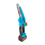 Mini drujbă electrică Ieto, 2 acumulatori 24V 6Ah, lamă 10 cm, ungere automată, afișaj electronic - imagine 5