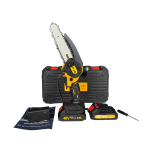 Mini drujbă electrică PJA, 2 acumulatori 48V 5Ah, lamă 6 inch, ungere automată