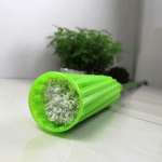 Mop 2 în 1 cu auto-stoarcere și pliere automată, extensibil, microfibră, verde - imagine 3