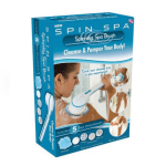 Perie rotativă corp Spin Spa, 5 accesorii, 2 viteze, rezistentă la apă, alb/albastru - imagine 5