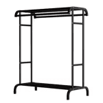 Raft organizator haine și încălțăminte, metal, 109x50.5x148 cm, capacitate 50 kg, negru