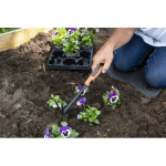 Săpăligă dublă cu cultivator 3 dinți, 30 cm, metal, mâner ergonomic - imagine 5