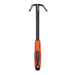 Săpăligă dublă cu cultivator 3 dinți, 30 cm, metal, mâner ergonomic - imagine 3