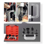 Set demontare articulații sferice și capete bară Haina HA-1234, 10 piese, presă universală tip C - imagine 5