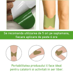 Set plasturi pentru genunchi cu extract de plante, 60 sau 120 bucăți, 13.5x10 cm, verde - imagine 4