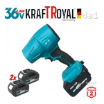 Set unelte grădinărit 4 în 1 Kraftroyal, suflantă + foarfecă + mini drujbă + tijă telescopică, 36V 8Ah - imagine 5