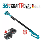 Set unelte grădinărit 4 în 1 Kraftroyal, suflantă + foarfecă + mini drujbă + tijă telescopică, 36V 8Ah - imagine 3
