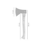 Toporișcă 600 g, coadă din fibră de sticlă, 36 cm, lamă oțel forjat - imagine 2
