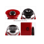 Aparat vată de zahăr 500W, design retro, compact, roșu - imagine 4