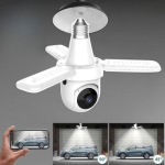 Cameră bec WiFi 3MP, rotire 360°, detectare mișcare, audio bidirecțional, V380 Pro - imagine 3
