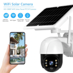 Cameră supraveghere WiFi 5MP cu panou solar, rotire 355°, PIR, audio, IP66 - imagine 4