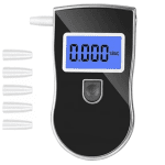 Etilotest digital LCD, 3 unități măsurare, alertă sonoră, 5 muștiucuri