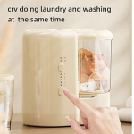Mini mașină de spălat 1600 ml, USB Type-C, sterilizare lumină albastră, portabilă - imagine 3