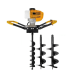 Motoburghiu foreza pamant Mustang 4 Cp, 8000 Rpm + Burghie 150/200/250 mm