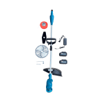 Motocoasă electrică German Meister, 2 acumulatori 48V 8Ah, disc 230 mm, 13000 RPM - imagine 6