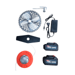 Motocoasă electrică German Meister, 2 acumulatori 48V 8Ah, disc 230 mm, 13000 RPM - imagine 7