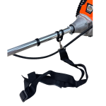 Motocoasă pe benzină German Meister 7 CP, 63CC, 2 timpi, 13000 RPM, disc 48 dinți, lamă 3 dinți, tambur automat, ham profesional - imagine 5