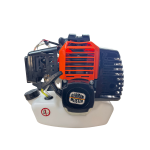 Motocoasă pe benzină German Meister 7 CP, 63CC, 2 timpi, 13000 RPM, disc 48 dinți, lamă 3 dinți, tambur automat, ham profesional - imagine 6